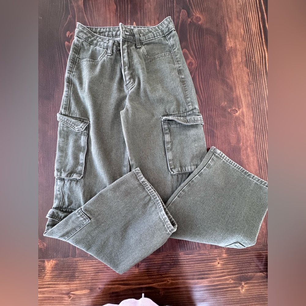 Teen 13 green denim